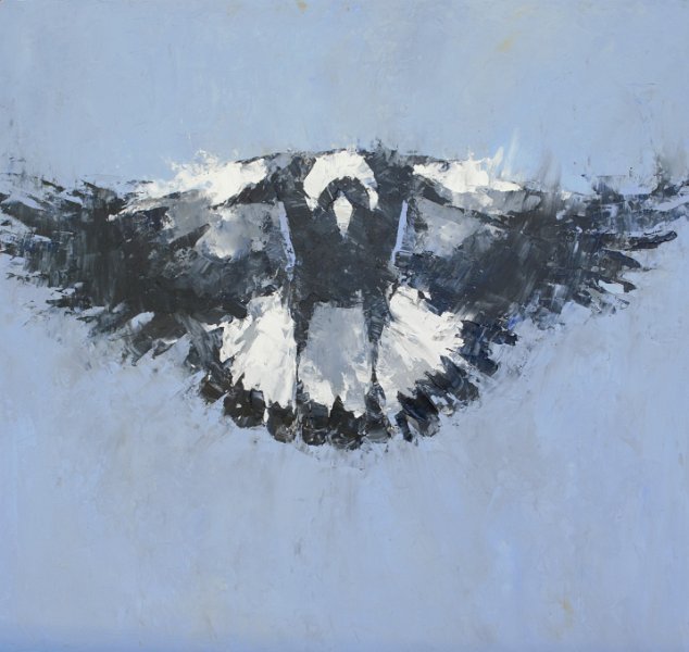 Magpie V - 43cm x 42cm