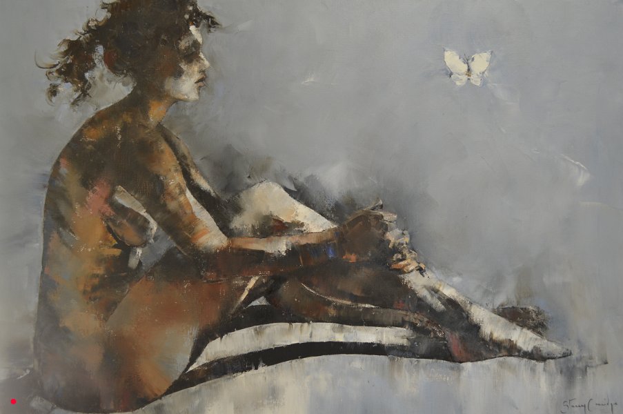 White Butterfly - 77cm x 51cm