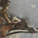 White Butterfly - 77cm x 51cm White Butterfly - 77cm x 51cm