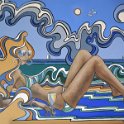 Beach girl - 90cm x 63cm Beach girl - 90cm x 63cm