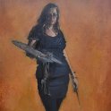 Ode to Chase and Whistler (self portrait) - 57cm x 40cm 